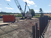 Felts Brook Box Culvert H-Piles